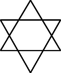 Animation of he Star of David suggestive of the dynamics of triadic bonding 