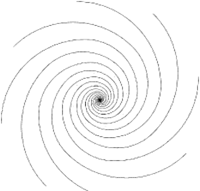 Spiral pattern in designing a configuration of hexagrams