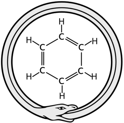 Ouroboros and benzene molecule