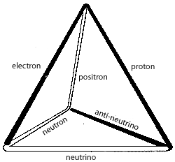 Tetrahedron as vectorial model of quantum