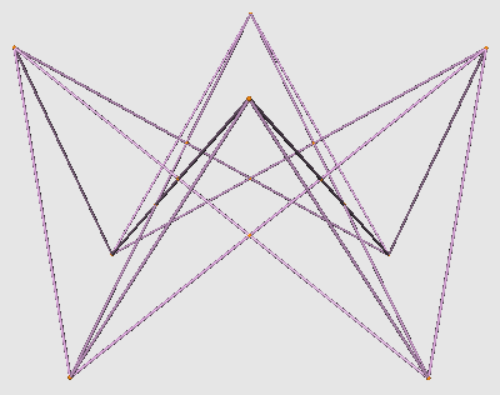 Crown polyhedron - 4-fold