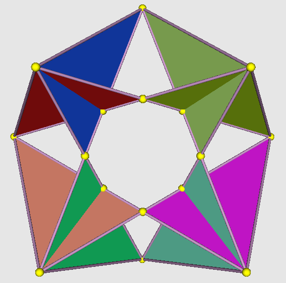Rotation of 4-fold star torus with one-sided faces