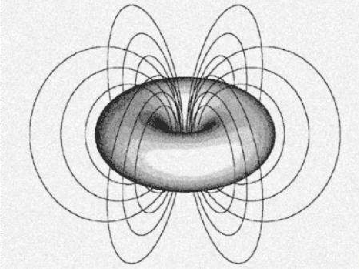 Magnetic field from a charged rotating torus