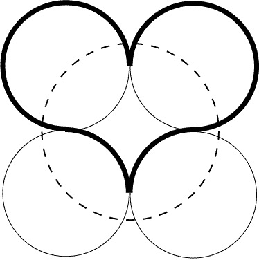 Heart framed by circular geometry 