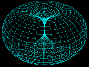 Rotation of torus right-to-left in-at-top
