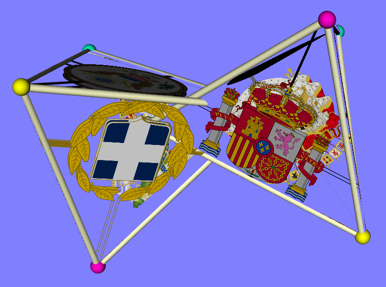 Animation of heraldic symbols of NATO members