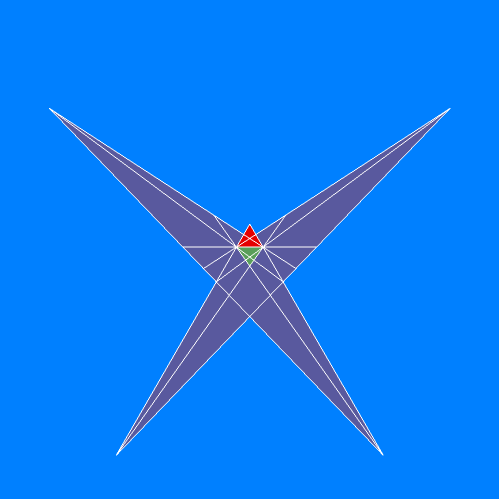 Stellation diagram of augmented tetrahedron 