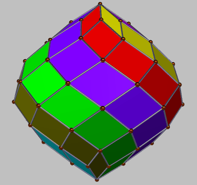 9-frequency zome  with 9-fold symmetry