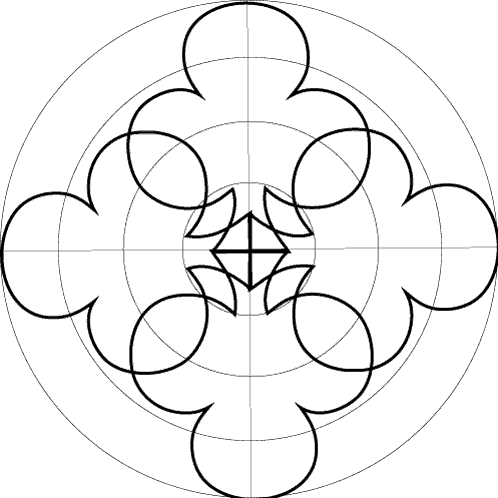 12-fold pattern based on a 4-fold club configuration 