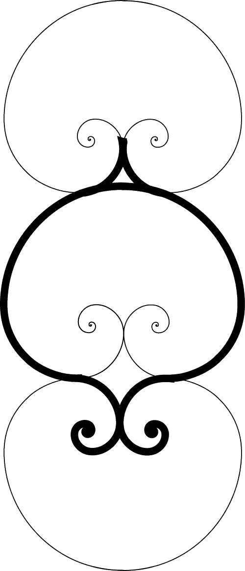 Derivation of suit design from Fibonacci spiral: spade pattern