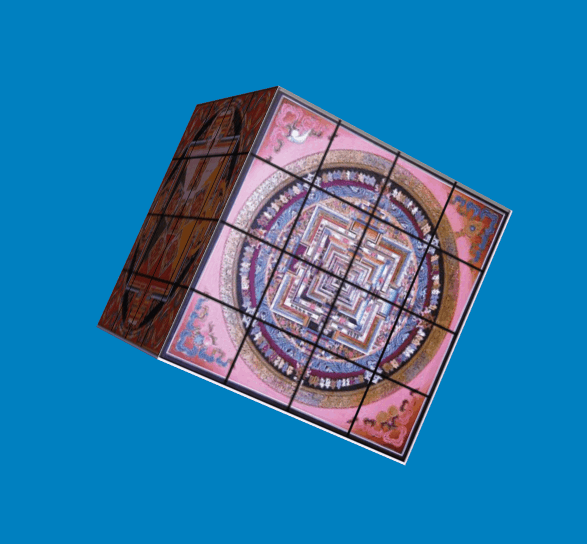 Yantras: Rubik Revenge cube surface of 4x4x4 squares