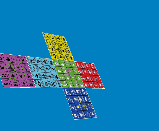 Sustainable development goals  unfolding on Rubik Cube