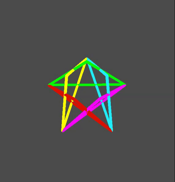 Unfolding pentagonal dipyramid
