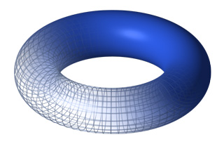 Perspective view of a torus