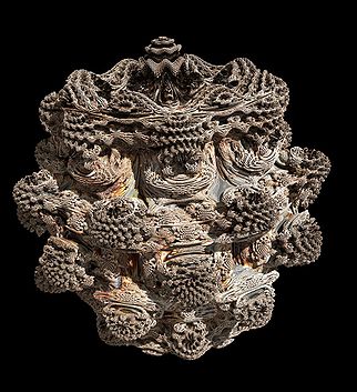 Raytraced image of the 3D Mandelbulb