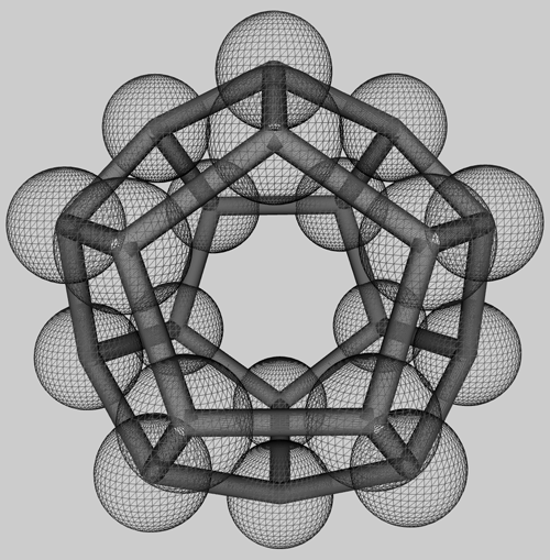 Alternative rendering of C20 fullerene