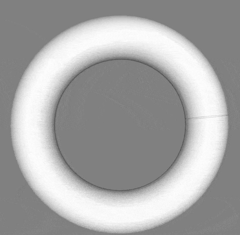 Animation of Classic trefoil generated around a torus