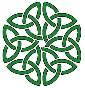Celtic knot pattern