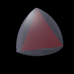 Animation of Reuleaux tetrahedron