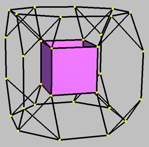 6-faced cube of drilled truncated cube