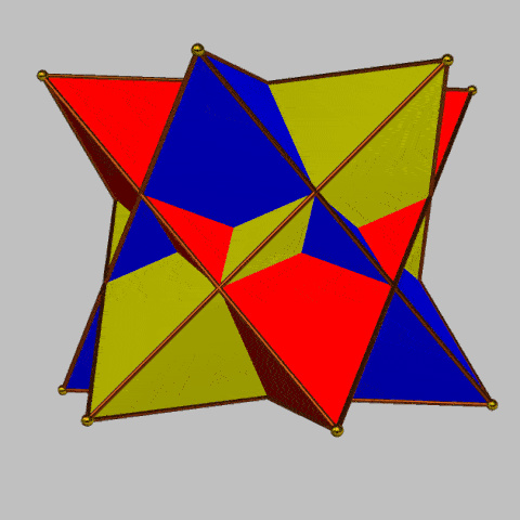 Rotation of 3-tetrahedra compound