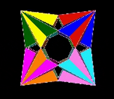 Symmetric arrangement of 8 pairs of tetrahedra