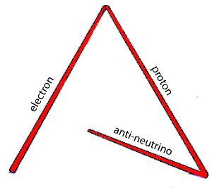 Portion of tetrahedron as vectorial model of quantum