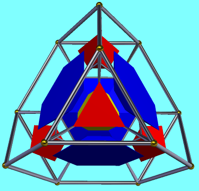 3D representations of 4D truncated tetrahedral prism