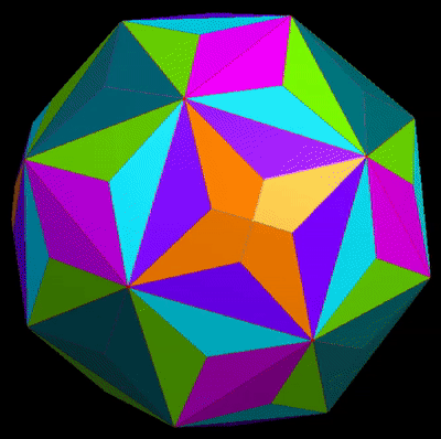 Morphing of hendecagonal-faced polyhedron