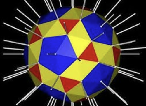 Coronavirus: spike dynamics on Pentakis-snub-dodecahedron with 72 vertices?