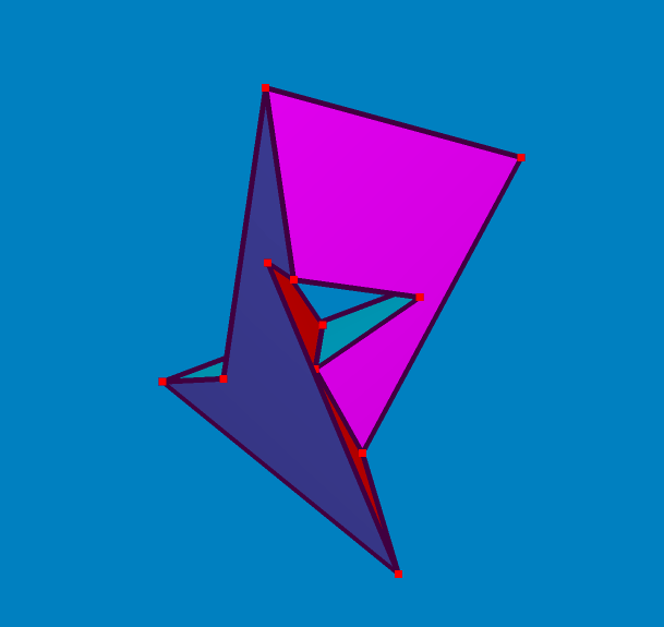 Animation of Szilassi polyhedron to show all faces 