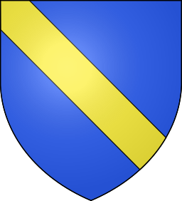 Heraldic shield (Bend dexter)