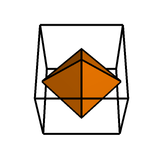 Animation of morphing between Platonic polyhedra and their duals 