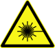 Laser hazard sign