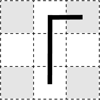 Emergent Swastika  from the dynamics of Knight's moves across a 3x3 Matrix of cells (around centre) 