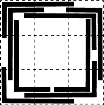 Pattern of Knight's moves in a 3x3 Matrix (around centre)