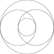 Configuration of 5 rings in 2 dimensions